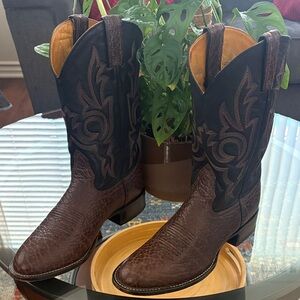 Nocona  Brown and Black Western Cowboy Boots 8B